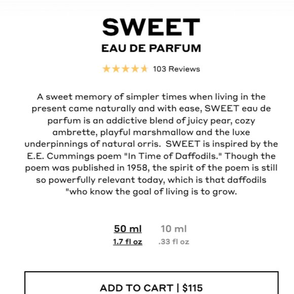 ✨ New in Box ✨ • Ellis Brooklyn SWEET 1.7 fl. oz. New/Sealed - Picture 2 of 6